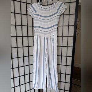 Abercrombie Kids. Striped Blue and White Jumpsuit
